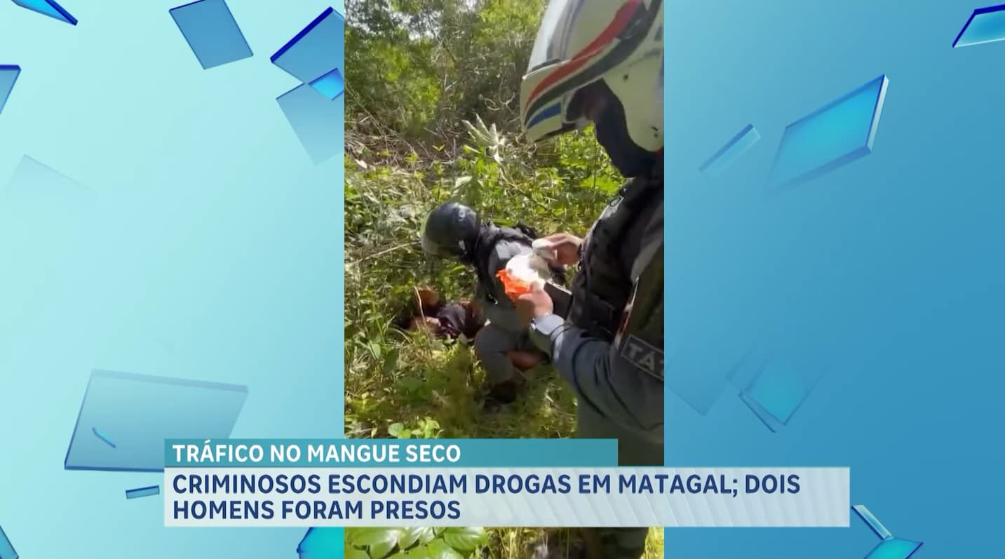 Presos suspeitos de tráfico de drogas no Mangue Seco, na Raposa