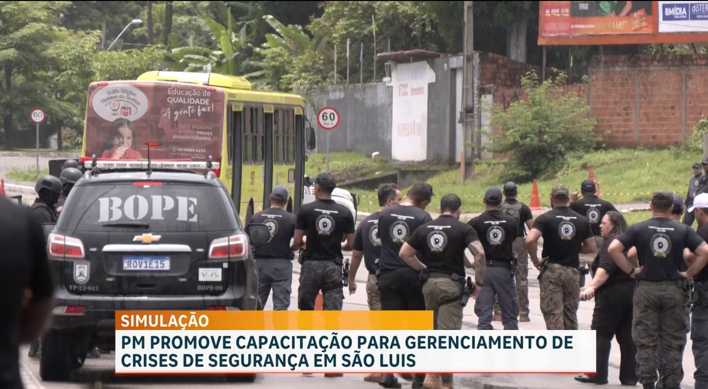 PMMA realiza 2º Exercício Simulado do Curso de Gerenciamento de Crises em São Luís