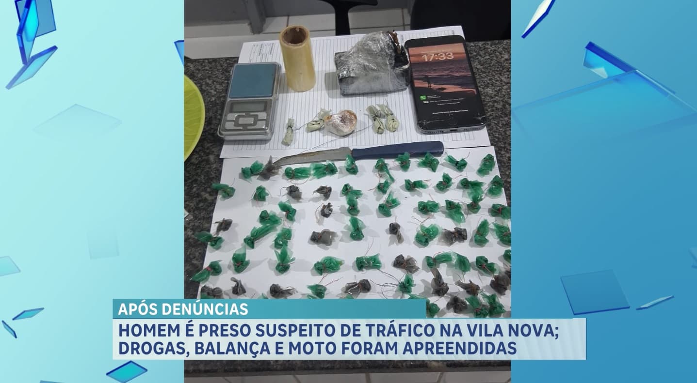 Suspeito de tráfico de drogas é preso na Vila Nova, em São Luís