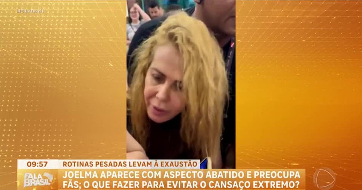Aparência abatida de Joelma chama atenção para necessidade de evitar cansaço extremo
