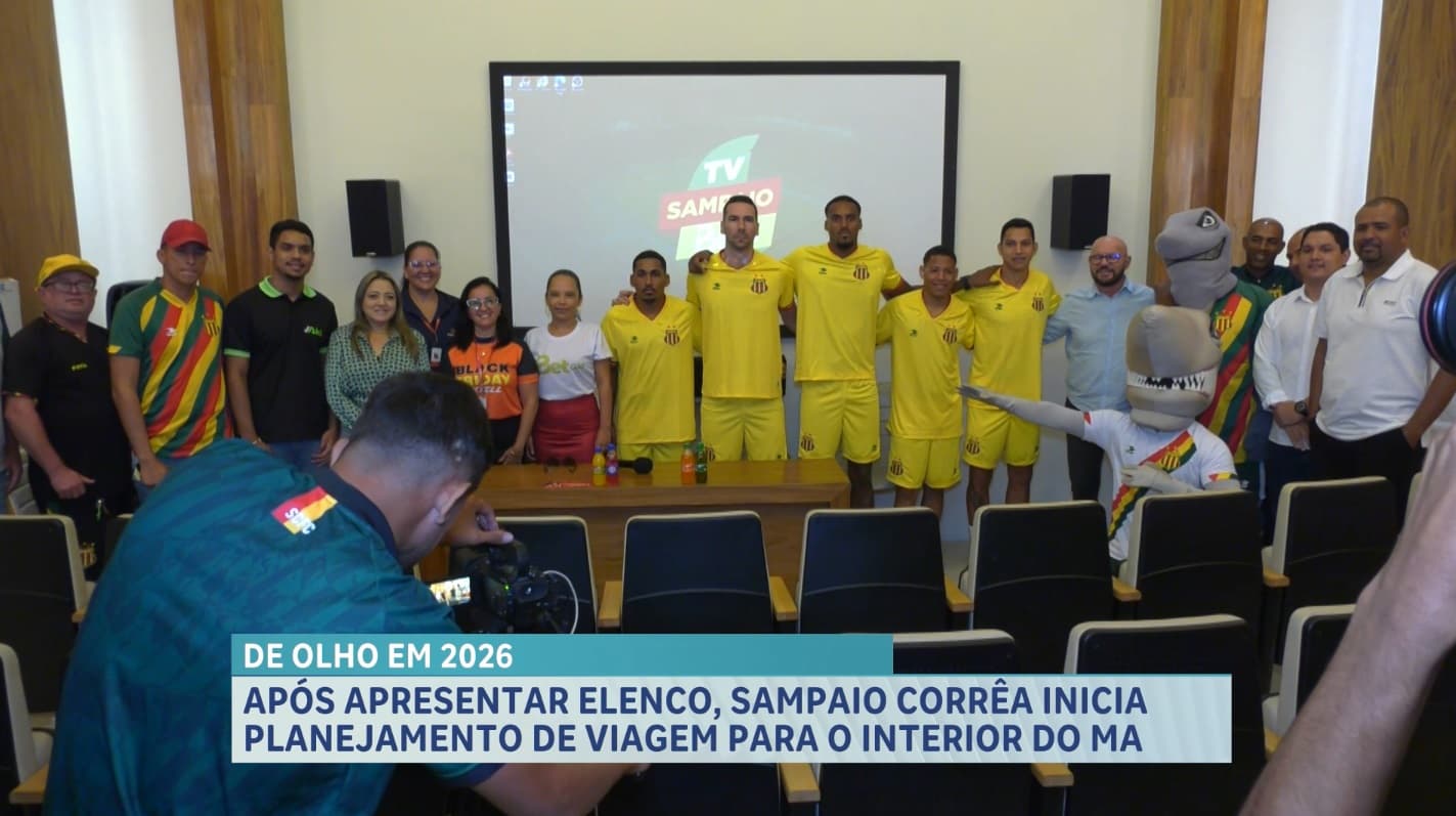 Após apresentação de elenco, Sampaio Corrêa se prepara para primeiro jogo da próxima temporada