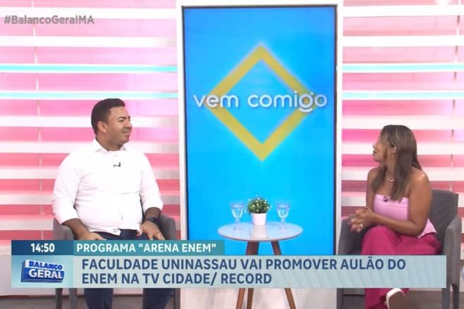 TV Cidade e UNINASSAU promovem aulão gratuito e programa especial de preparação ao ENEM