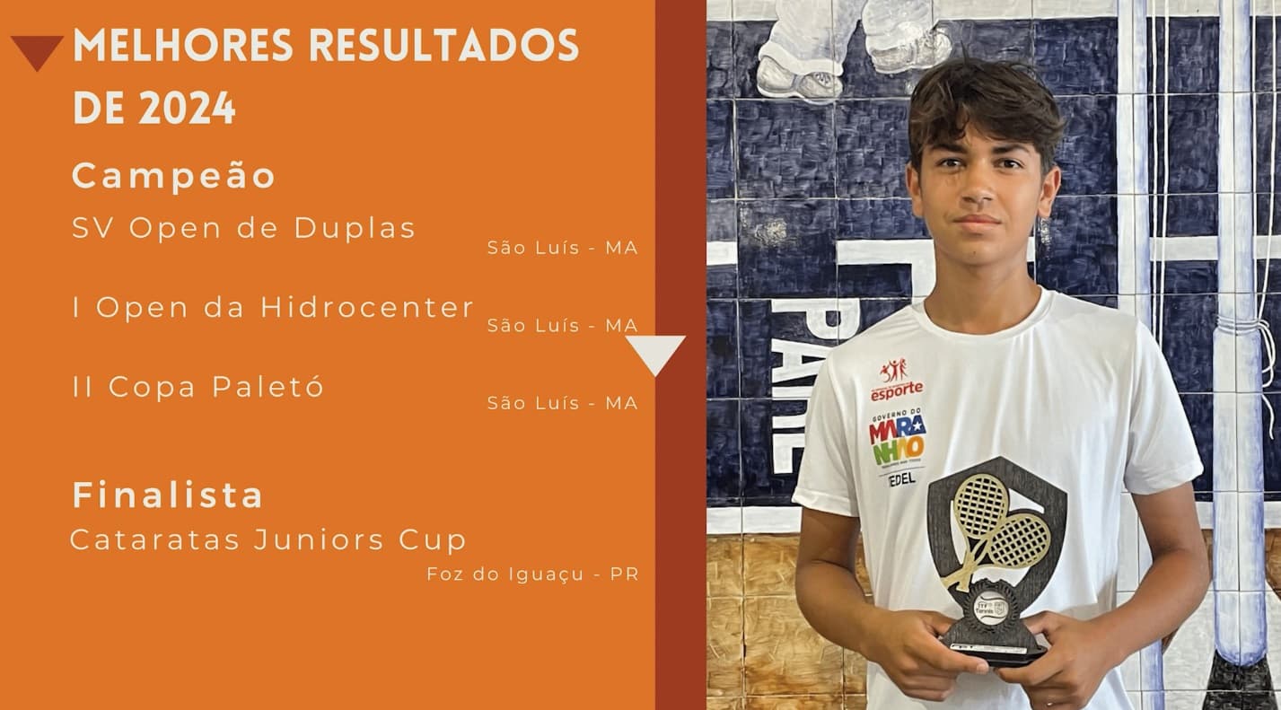 Tenista maranhense de 14 anos coleciona resultados surpreendentes no esporte
