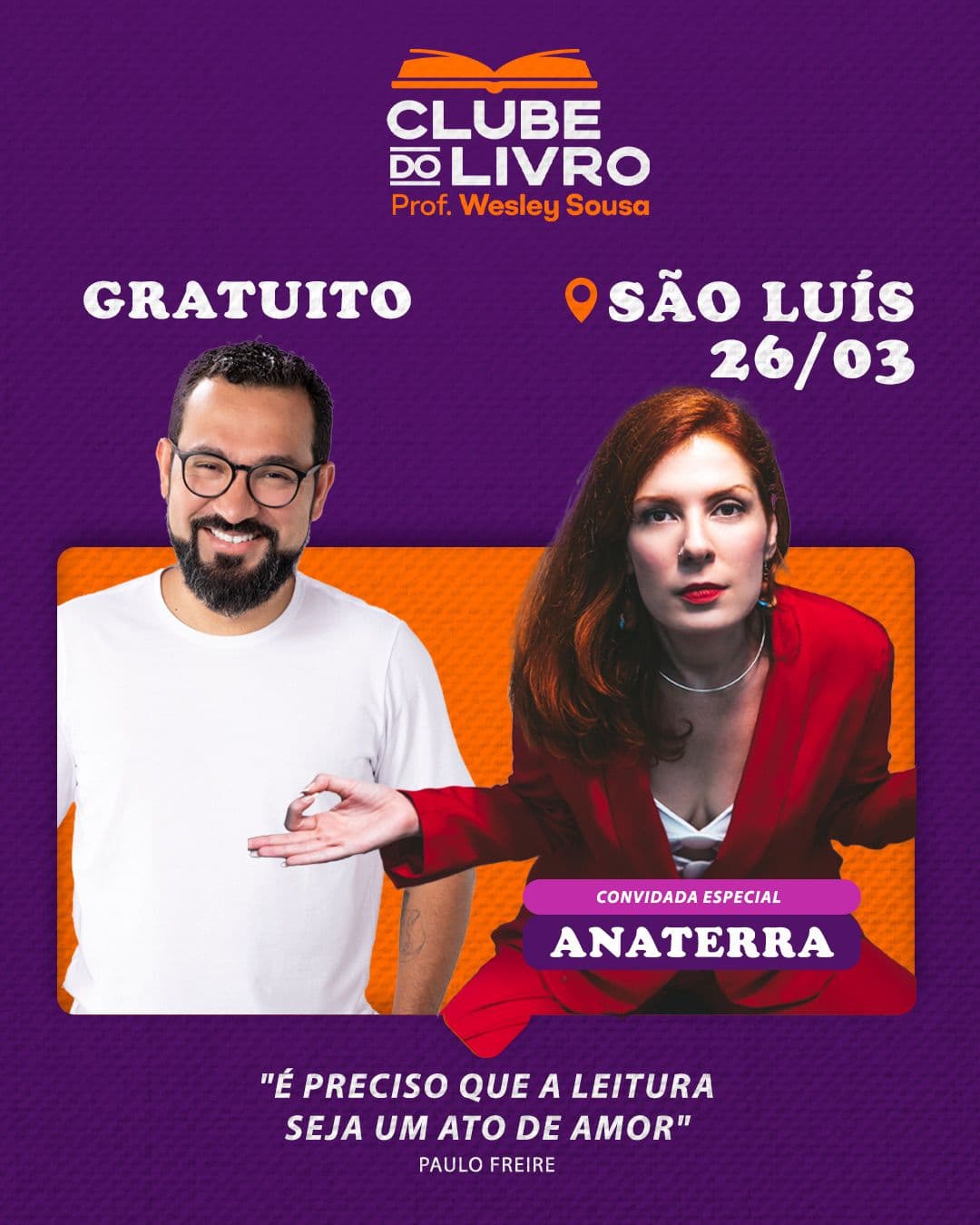 Ana Terra é destaque em nova edição do Clube do Livro na UFMA