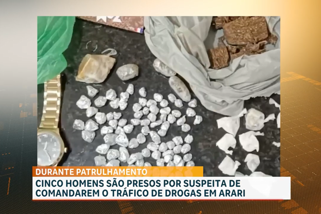Arari: Polícia Militar prende cinco pessoas e apreende drogas e veículos