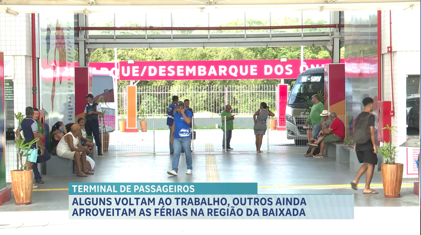 Movimentação no Terminal da Baixada marca retorno ao trabalho e continuidade de férias em São Luís