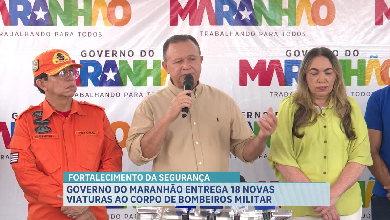 Governo do Maranhão entrega 18 novas viaturas do tipo pick-up ao Corpo de Bombeiros Militar