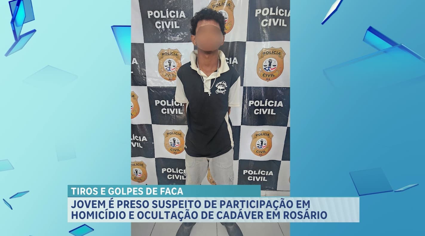 Jovem é preso suspeito de participação em homicídio e ocultação de cadáver em Rosário
