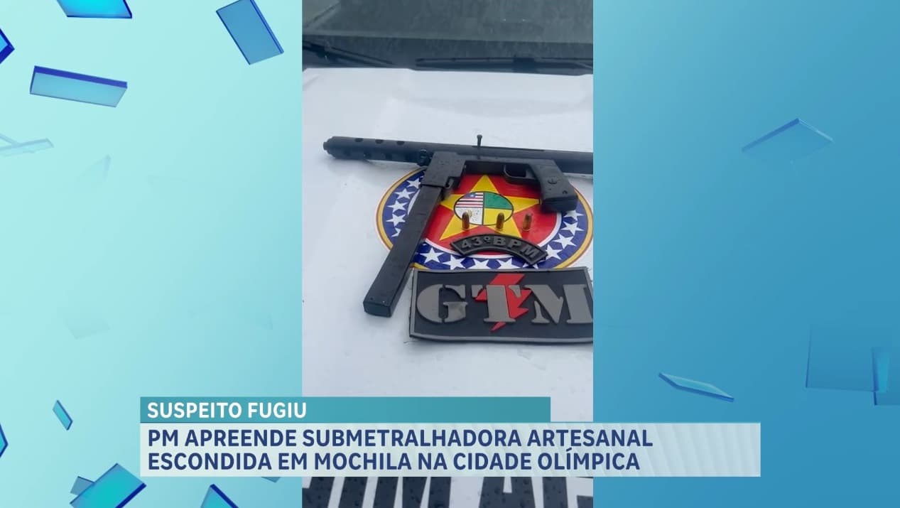 PM apreende submetralhadora artesanal na Cidade Olímpica