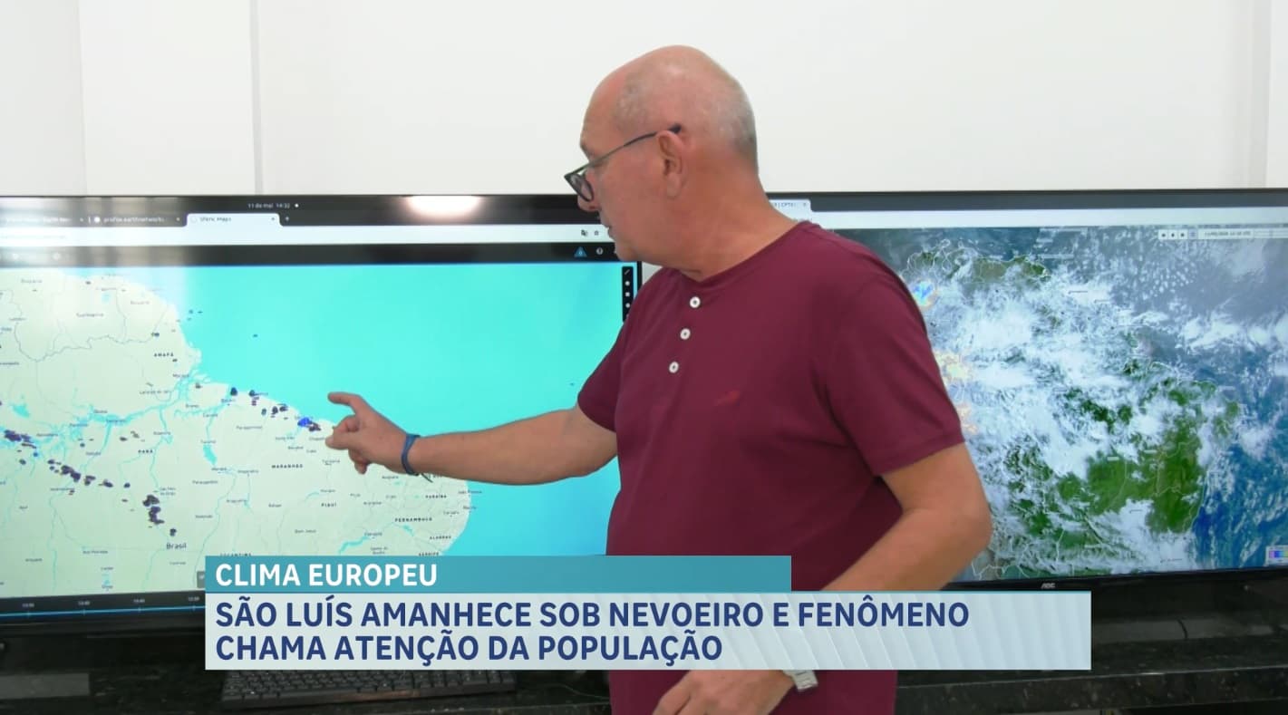 Nevoeiro encobre São Luís e transforma paisagem da capital maranhense