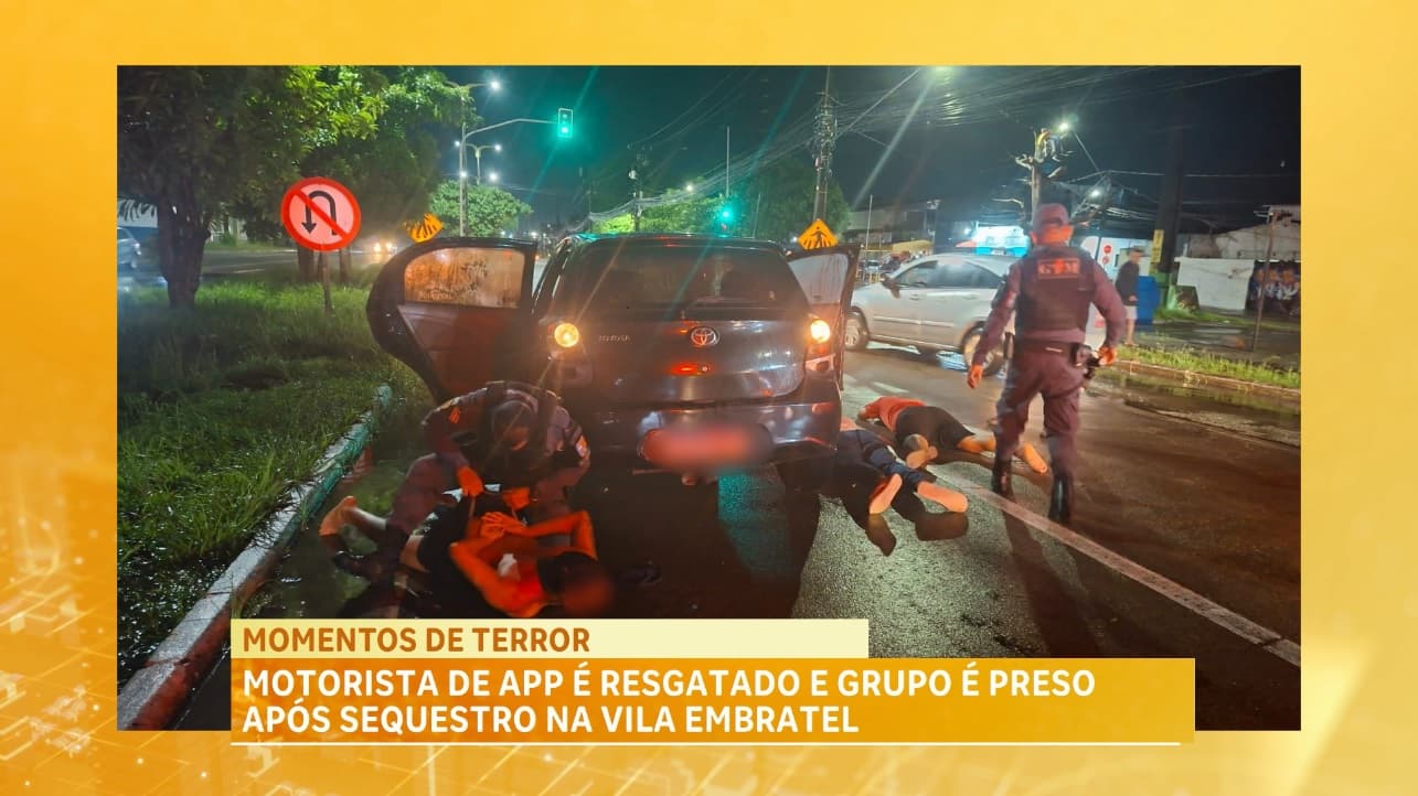 Motorista de app é resgatado e grupo é preso após sequestro na Vila Embratel
