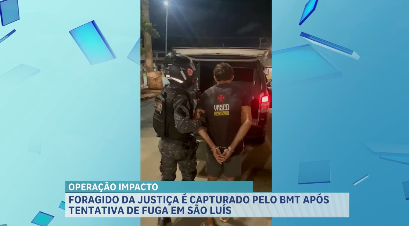Foragido da Justiça é preso durante operação da PM em São Luís