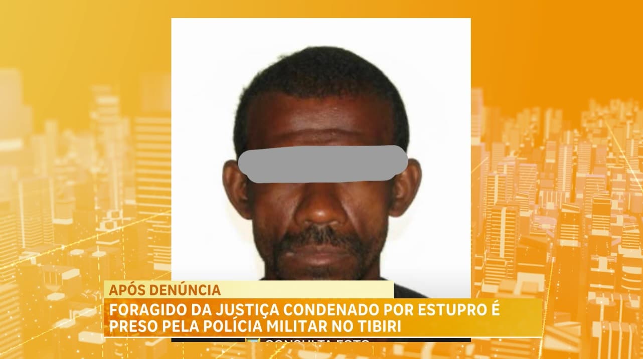 Foragido da justiça por estupro é preso pela PM no Tibiri