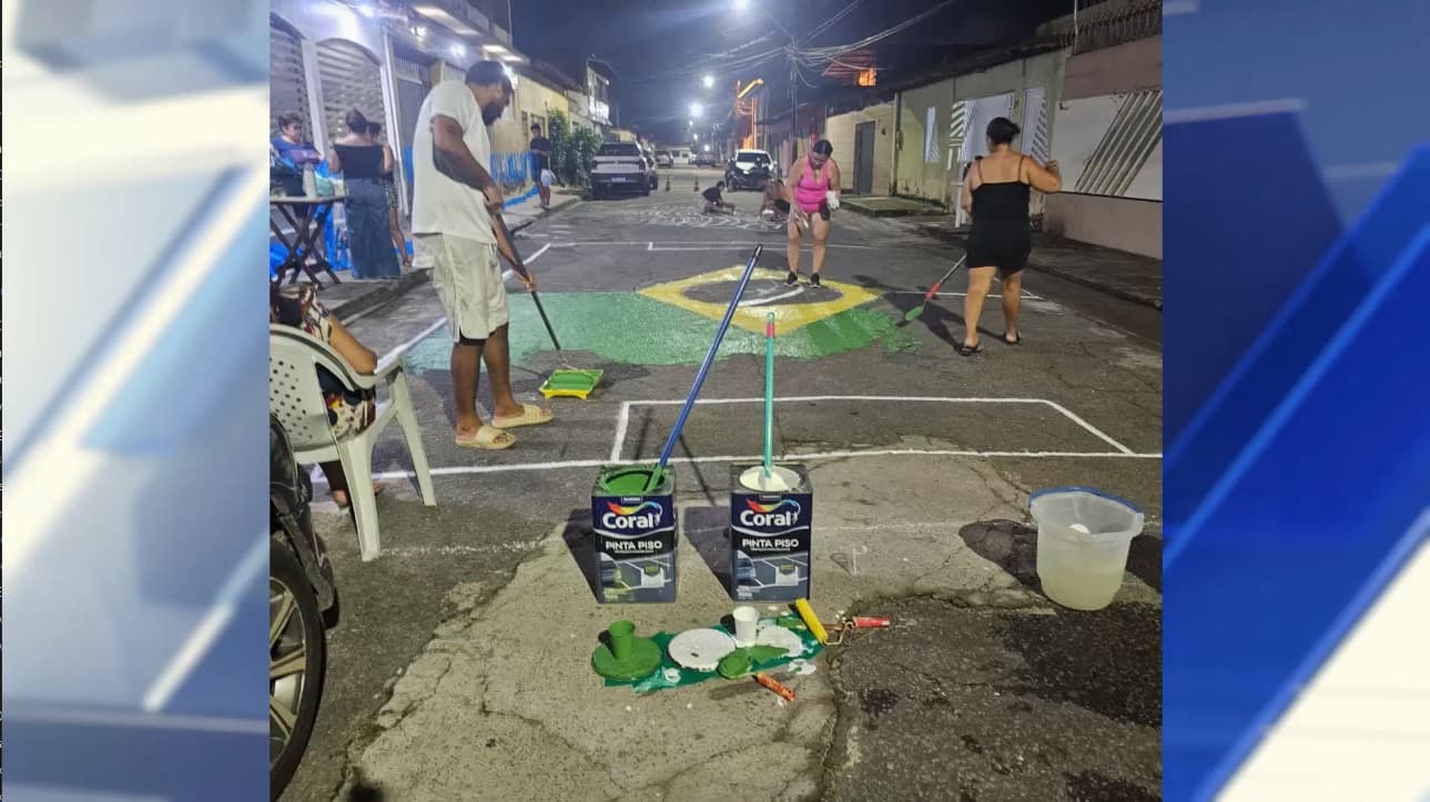 Moradores da Cohab Anil se juntam e decoram rua para Copa do Mundo