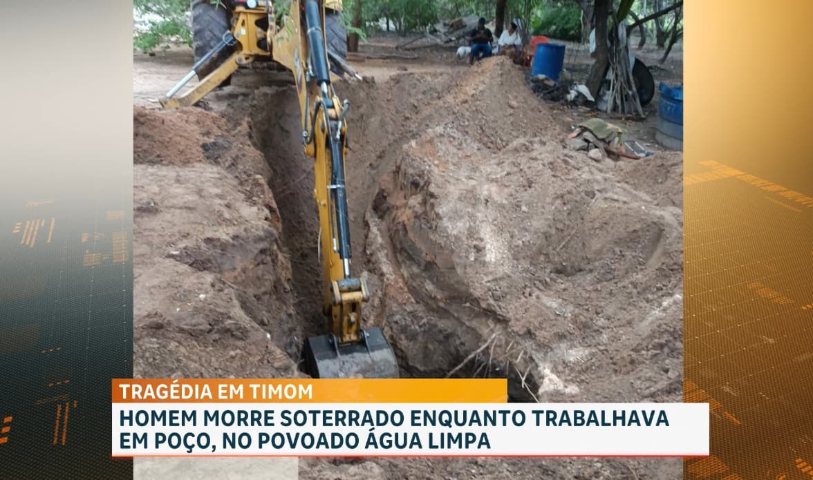 Homem morre soterrado dentro de poço no povoado Água Limpa