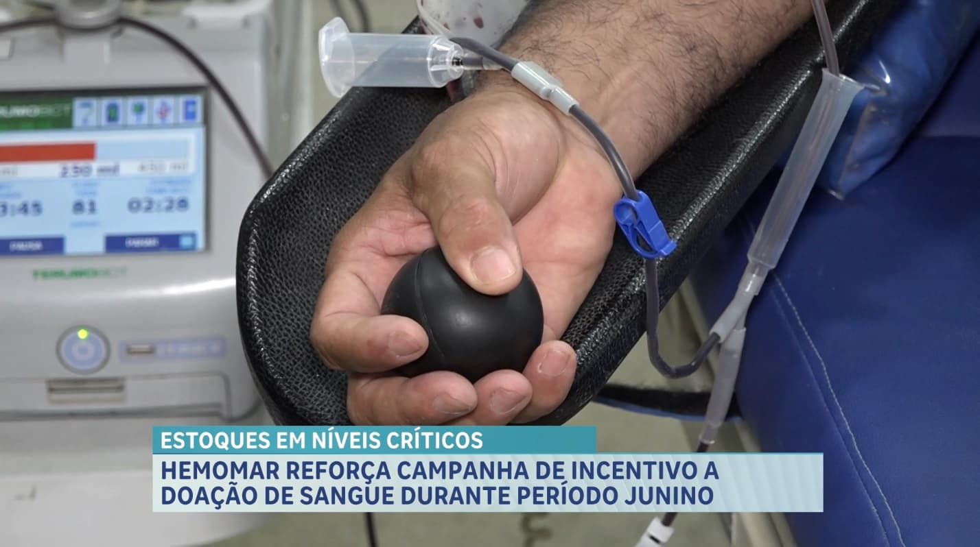Hemomar reforça campanha de doação de sangue durante período junino