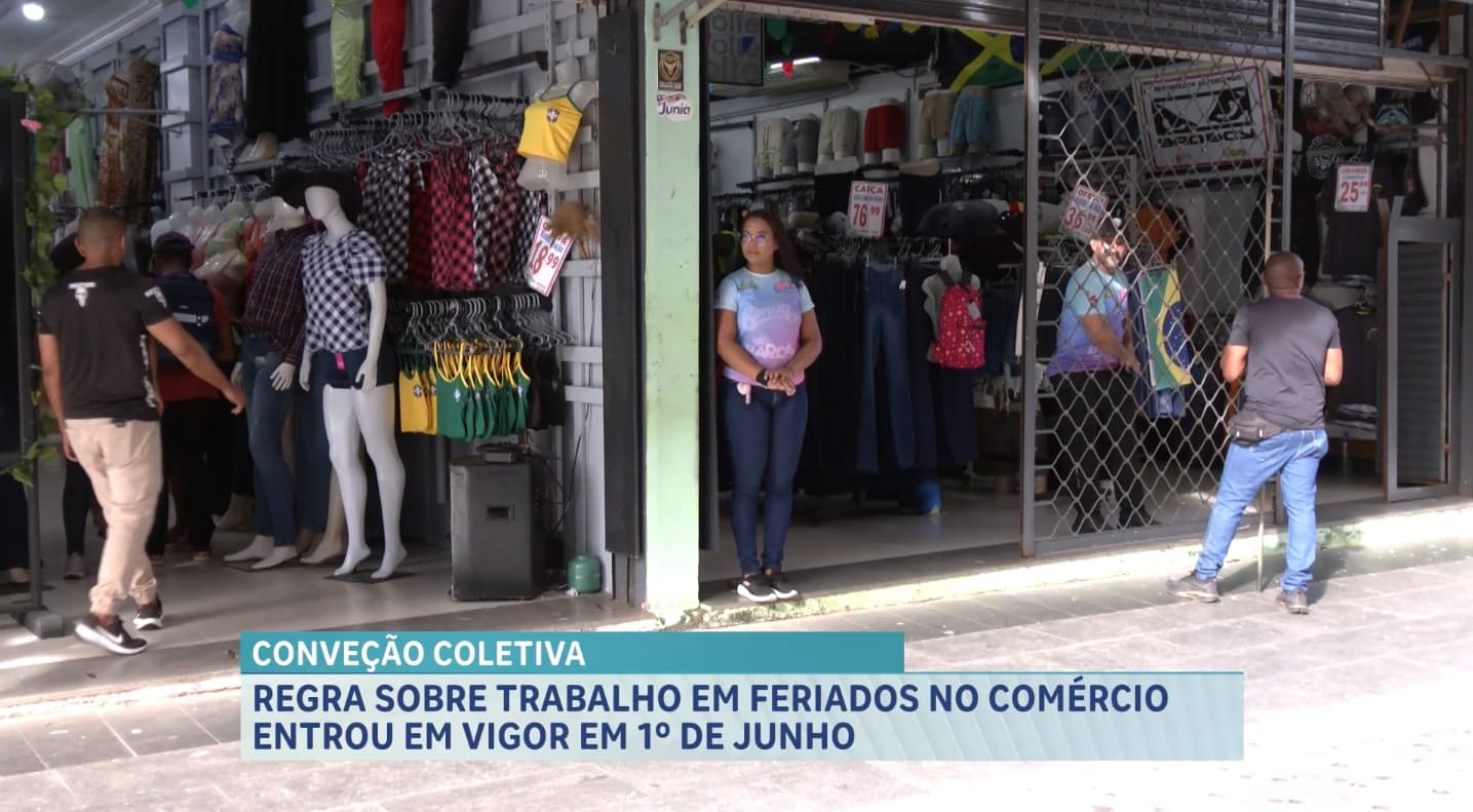 Nova regra sobre trabalho em feriados no comércio entra em vigor em 1º de junho