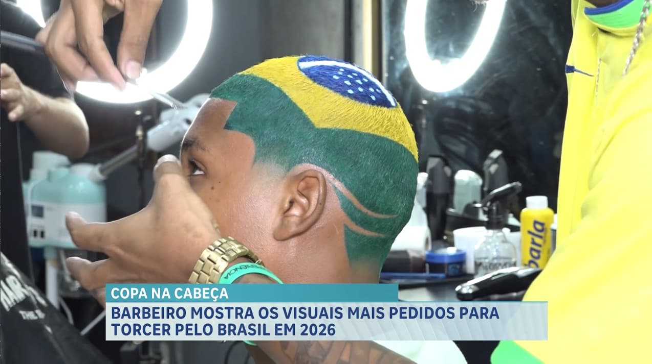 Barbeiro mostra visuais para torcer pelo Brasil em 2026