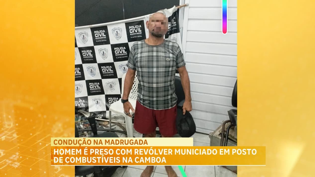 Homem é preso com revólver durante abordagem policial na Camboa