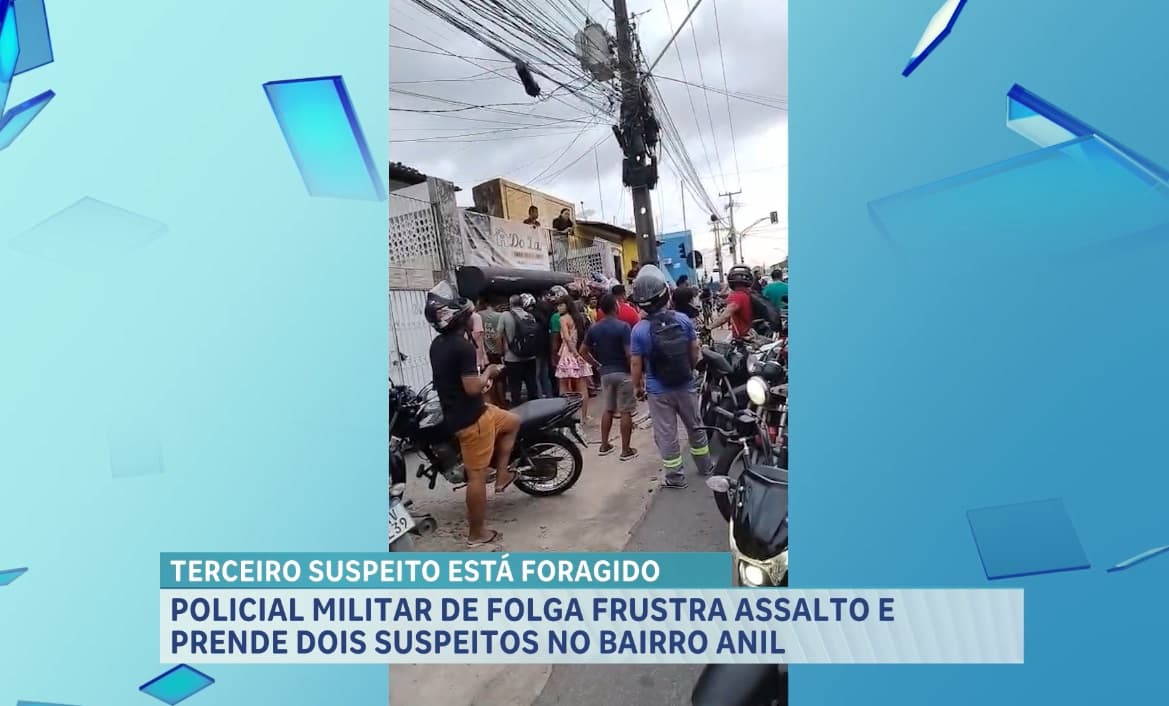 Dois suspeitos são conduzidos após tentativa de assalto a loja de motos
