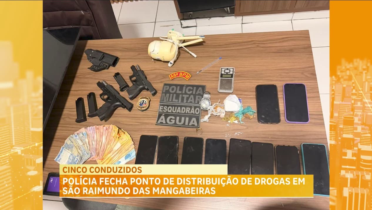 Polícia fecha ponto de tráfico em São Raimundo das Mangabeiras