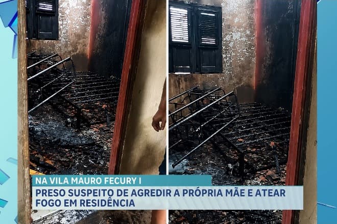 Suspeito de agredir a mãe e incendiar residência com crianças é preso em São Luís