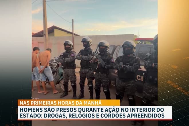 Operação conjunta prende suspeitos e apreende drogas no sul do Maranhão
