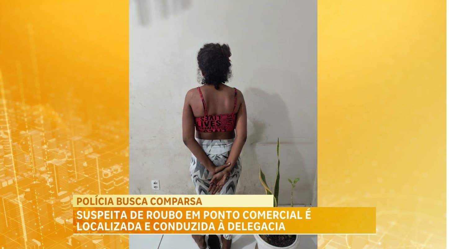 Suspeita de roubo a comércio na Forquilha é detida após monitoramento por câmeras