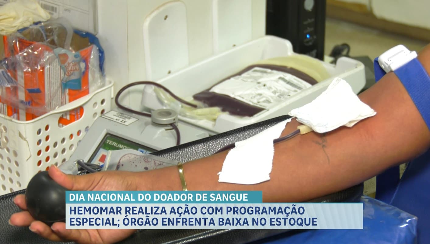 Hemomar realiza ação especial e alerta para baixa nos estoques de sangue