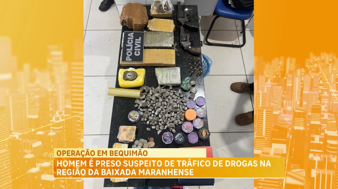 Suspeito é detido por tráfico na Baixada Maranhense