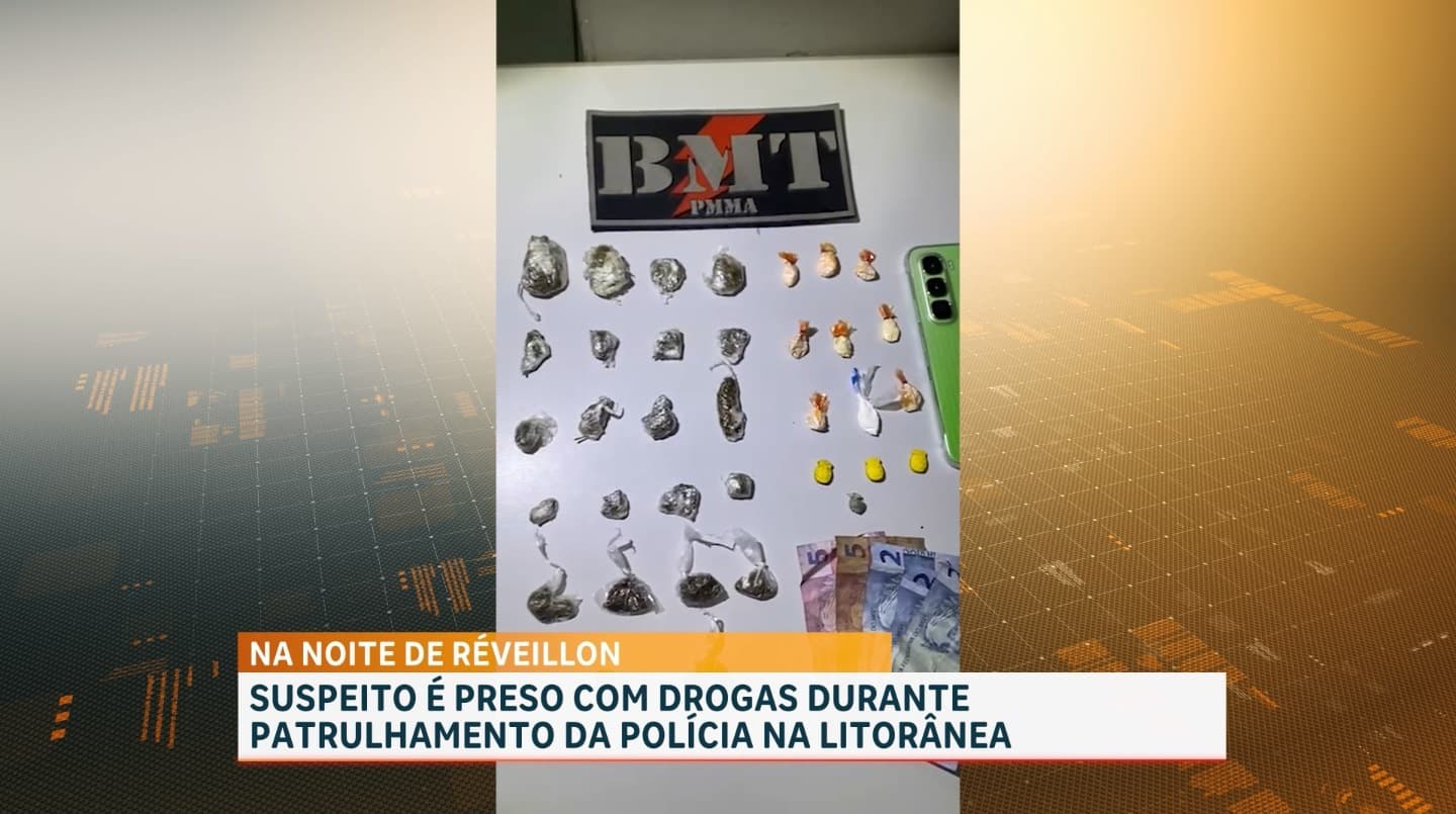Polícia Militar apreende entorpecentes e detém suspeito no Olho d’Água