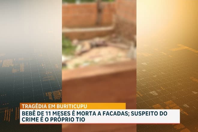 Bebê de 11 meses e tio morrem após ataque a faca e reação em Buriticupu