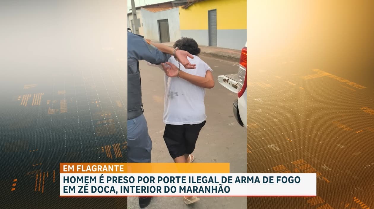 Polícia Militar prende homem por porte ilegal de arma de fogo, em Zé Doca