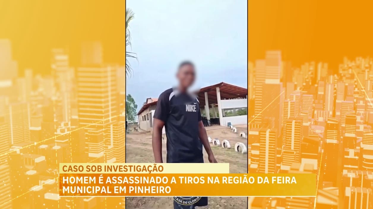 Homem é morto a tiros próximo ao Mercado Municipal de Pinheiro