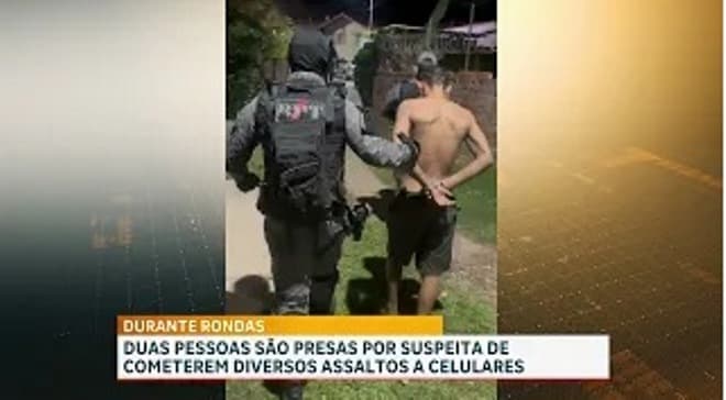 Dois suspeitos foram apreendidos por suspeita de furto de celulares