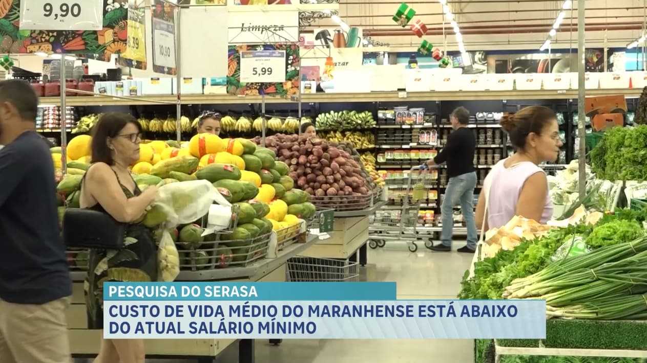 Custo de vida médio do maranhense está abaixo do atual salário mínimo