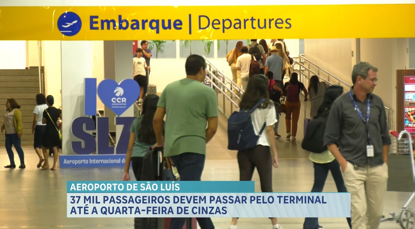Aeroporto de São Luís registra movimentação de 37 mil passageiros no Carnaval