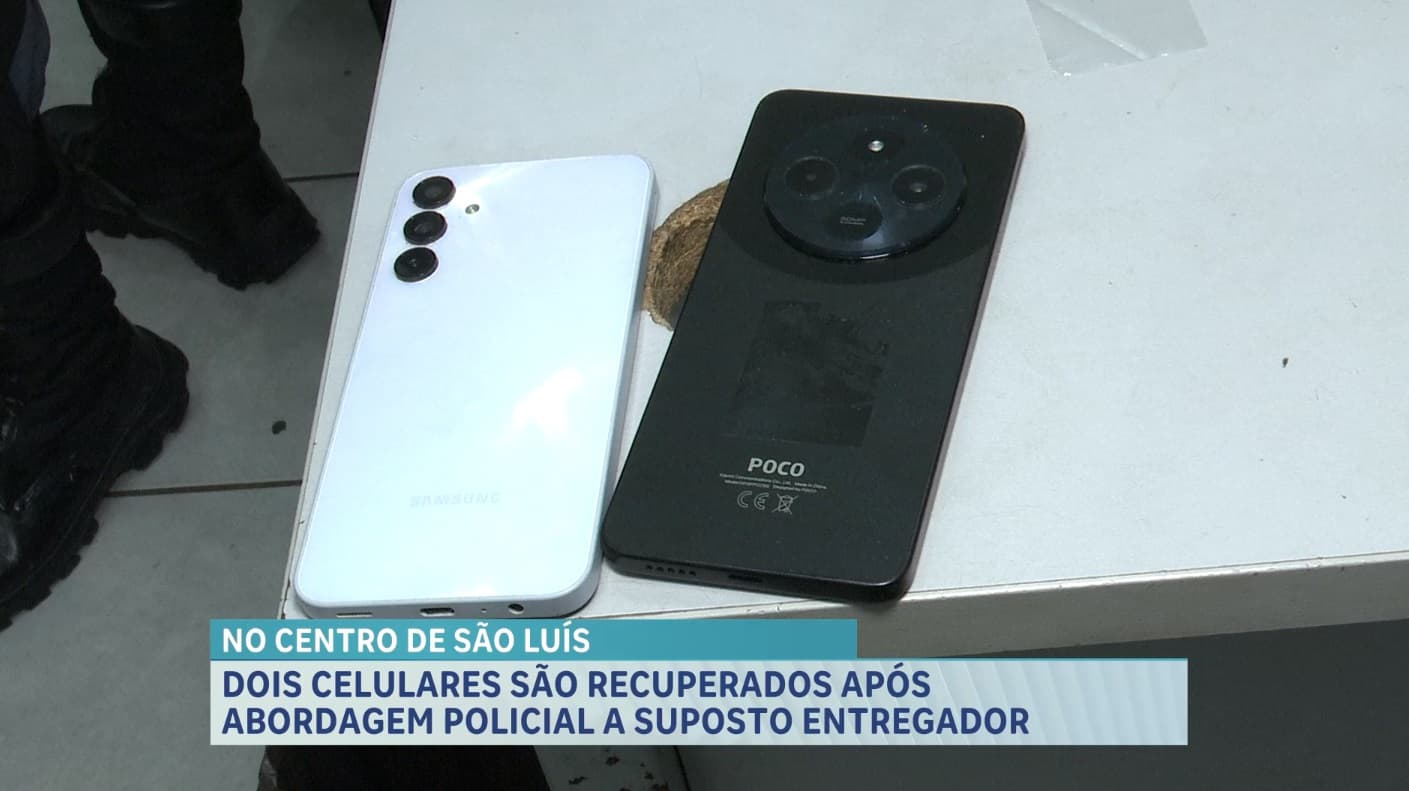 Motociclista é conduzido à delegacia após ser flagrado com celulares roubados em barreira policial em São Luís
