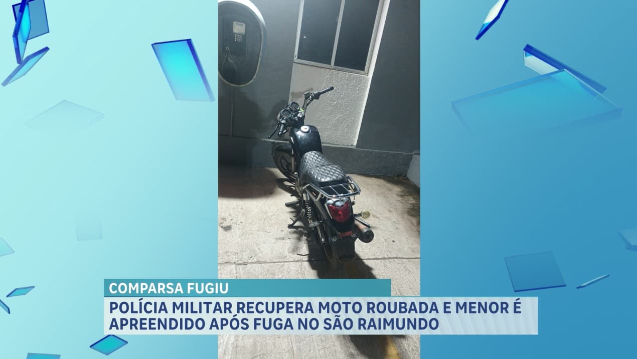 Polícia Militar recupera motocicleta roubada na região do São Raimundo