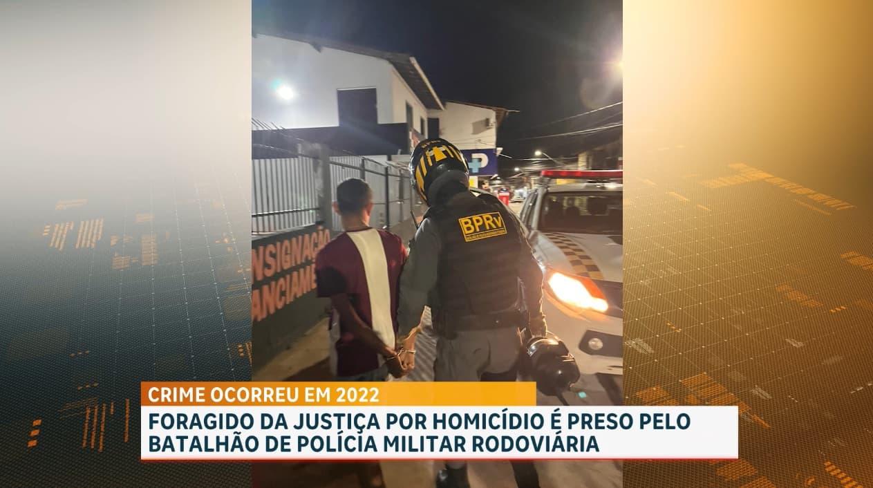BPRv prende foragido por homicídio qualificado durante abordagem na Vila Luisão