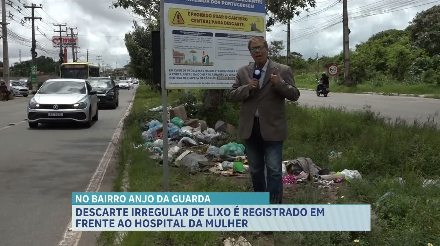 Descarte irregular de lixo é motivo de reclamação na Avenida dos Portugueses