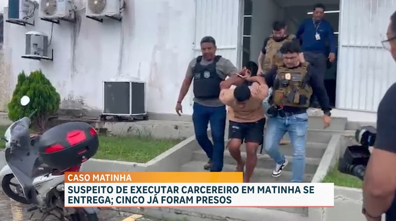 Suspeito de executar carcereiro em Matinha se entrega; cinco já foram presos