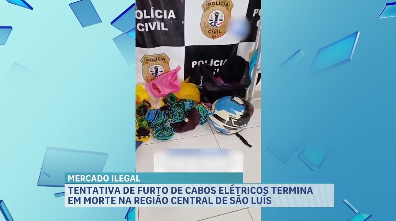 Tentativa de furtos de cabos elétricos termina em morte na região central de São Luís
