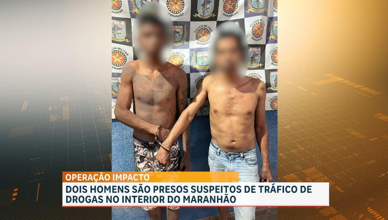 Policia militar prende suspeitos por tráfico de drogas, em Afonso Cunha