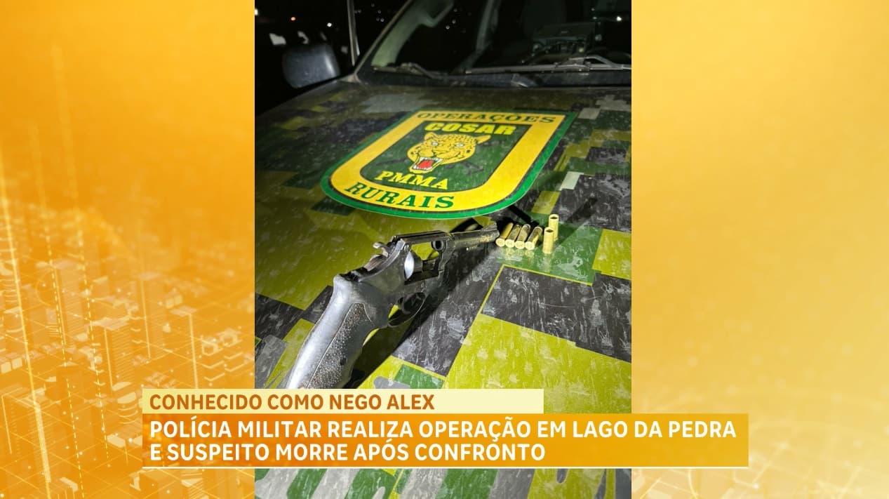 Polícia Militar realiza operação em Lago da Pedra e supeito morre após confronto