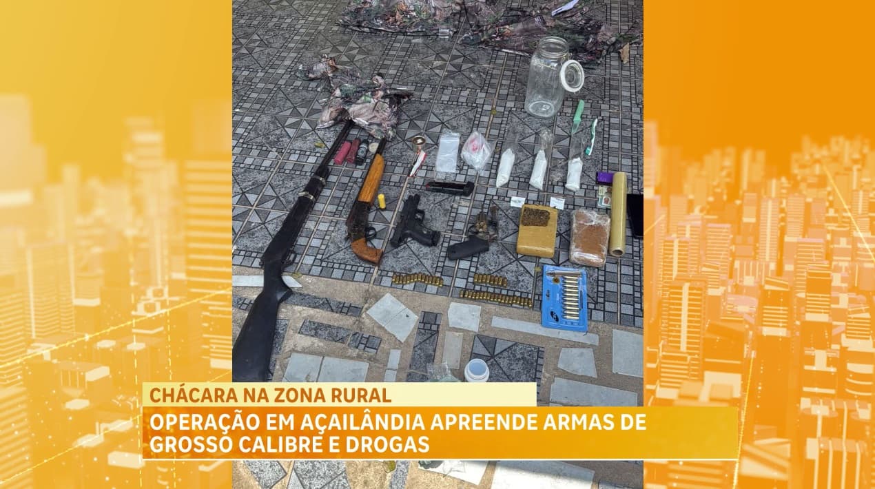 PM apreende armas de grosso calibre e drogas; dois indivíduos morrem em confronto