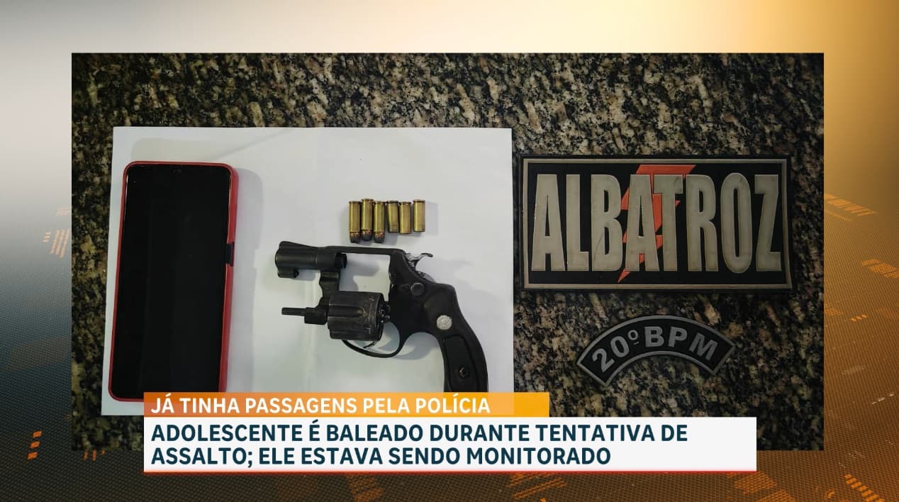 Adolescente é baleado durante tentativa de assalto; moto roubada é recuperada