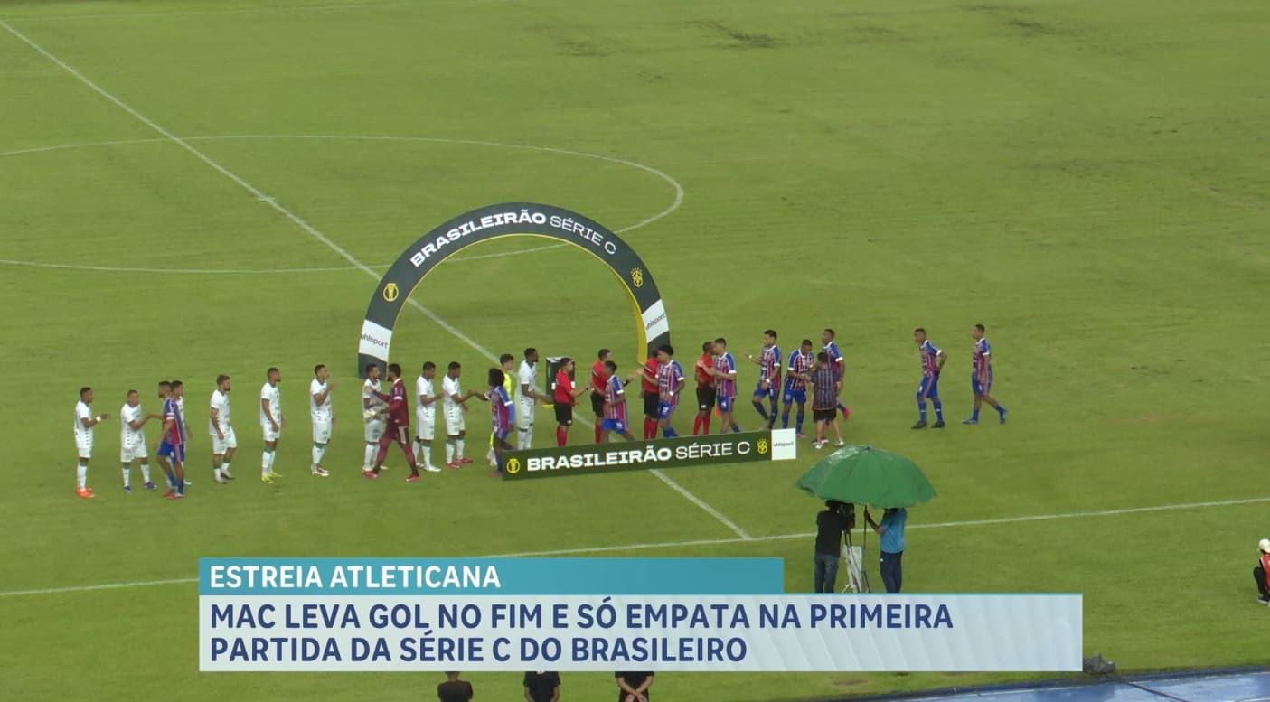 MAC empata com o Guarani na estreia da Série C no Castelão, em São Luís