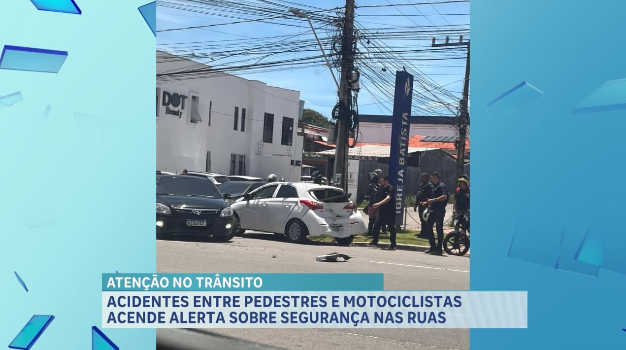 Acidentes envolvendo pedestres e motociclistas acende alerta sobre segurança nas ruas