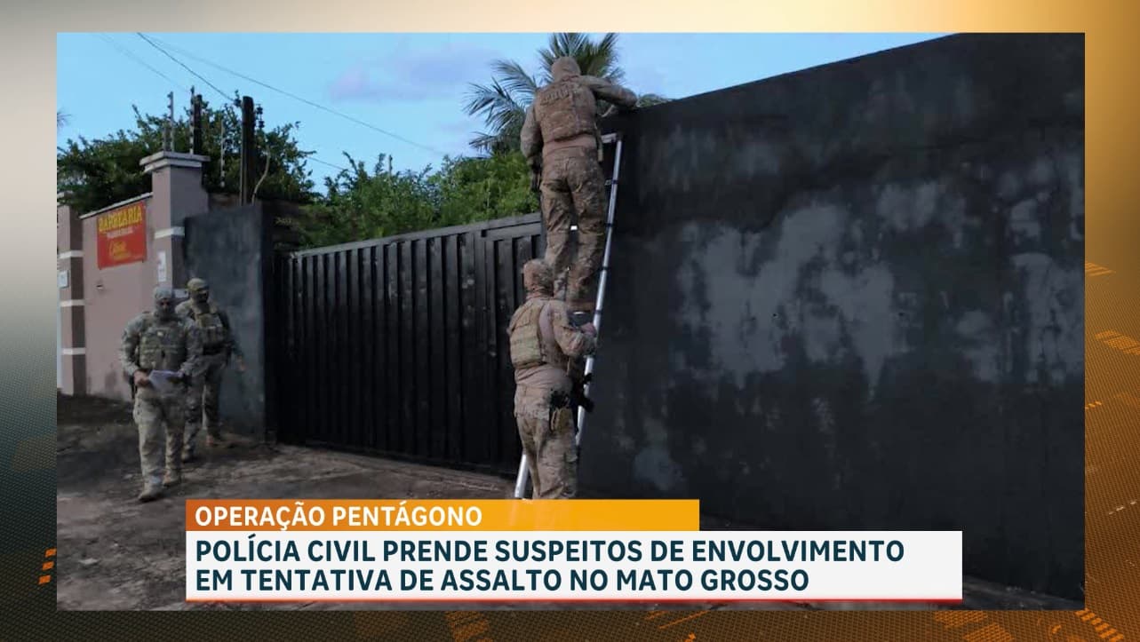 Polícia Civil prende suspeitos de envolvimento em tentativa de assalto no Mato Grosso